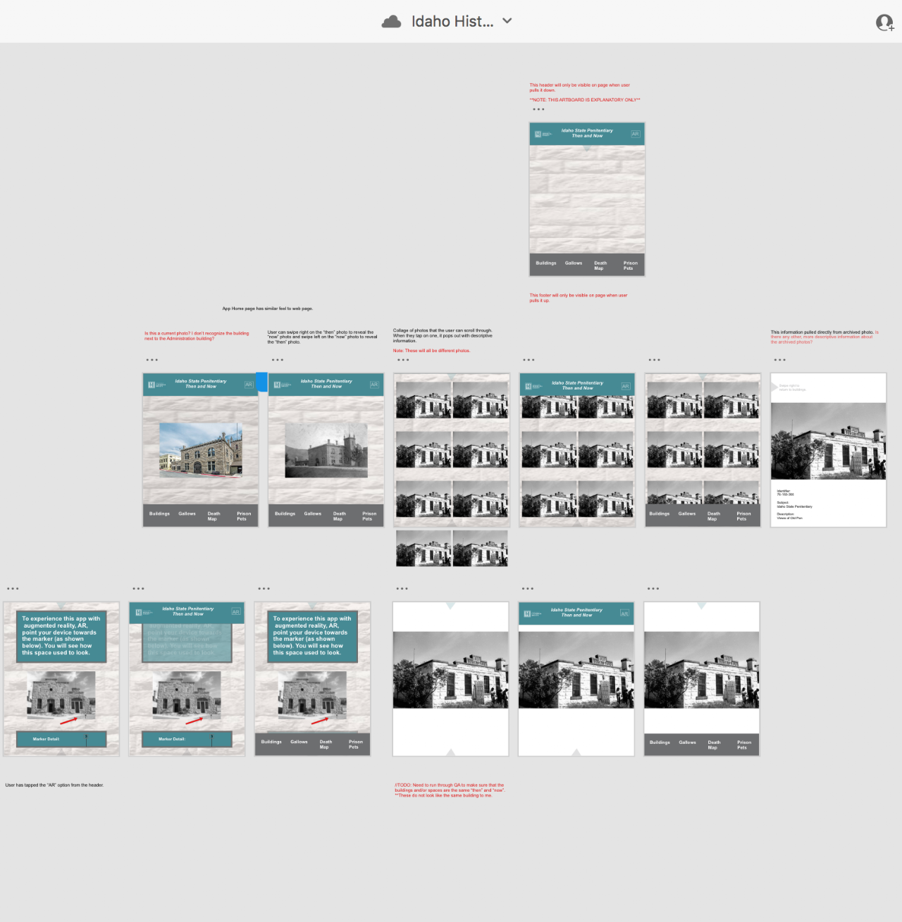 Adobe XD App Wireframe Design
