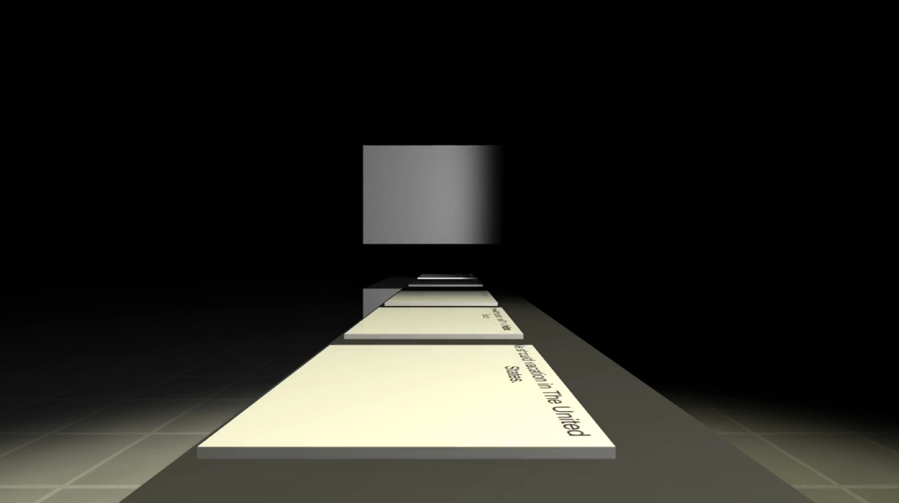 VR sorting console layout