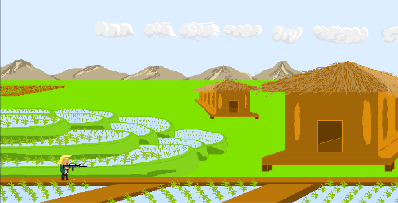Sidescrolling Shooter Gameplay